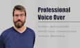 record a professional american male voice over