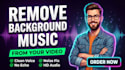 remove background music from your video