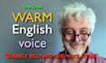 record a professional english voice over, warm, convincing