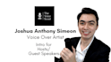 do a voice over intro for hosts or guest speakers