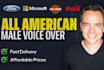 record your all american male voice over