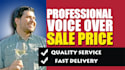 voice over 300 words for 5 dollars, professional and cheap