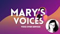 record a female voice over for your indie game or animation