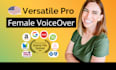 record an authentic professional american female voice over conversationally