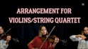 arrange any track for violins or string quartet