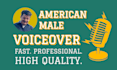 record an american male voice over