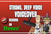 record a deep, smooth voice for an anime character