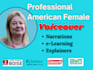produce a professional narration voice over