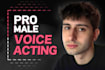 voice act a male teen or young adult for your animation