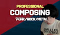 write instrumental beat pop punk, post hardcore, metalcore or modern metal
