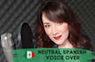 record a voiceover in neutral spanish or english