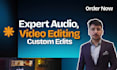 edit, cut, format, remove noise from audio or video file