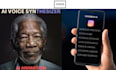 convert text to speech in morgan freemans voice