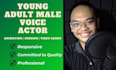 be your professional voice actor for young male characters