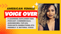 record an american female voice over for your youtube videos