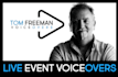 record your live event voiceover in british english