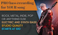 make a great sounding bass guitar recording for your song session bassist
