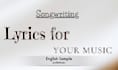 write lyrics for your music in english, french, or spanish