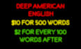 do deep american english voice acting and voice over