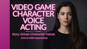 record voice acting for video game characters
