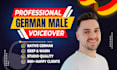 create a german male voice over in high quality