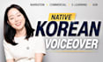 provide professional korean female voiceover