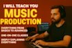 teach music production step by step