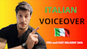 do a brilliant and quick voice over in italian