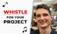 record a professional sounding whistle