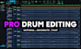 edit your drums manually with close attention to detail