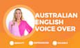record a professional female voice over for your project