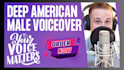 record a professional deep american male voice over