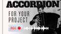 record perfect accordion track for your project