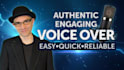 record an authentic, captivating, voiceover for your project