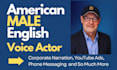 deliver a powerful, deep, american male voice over