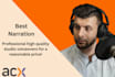 record audiobook narration according to professional standards