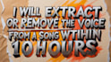 extract or remove the voice from a song within 10 hours