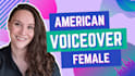 record an american female voice over