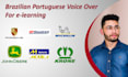 narrate your e learning or training in brazilian portuguese