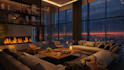 create bedroom luxury apartment rain video for your channel, cozy rain