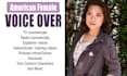 record american female voice over