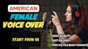 record professional american female voice over