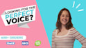 provide a professional, youthful, british, female voiceover