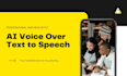do professional and realistic ai voice over text to speech