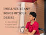 be your songwriter, lyric writer, and ghost writer