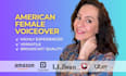 record a professional american female voice over
