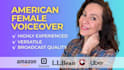 record a professional american female voice over