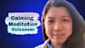 perform a female meditation voice over