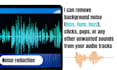 remove background noise from your audio or video file