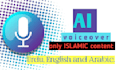 do ai voiceover of your script urdu, english and arabic